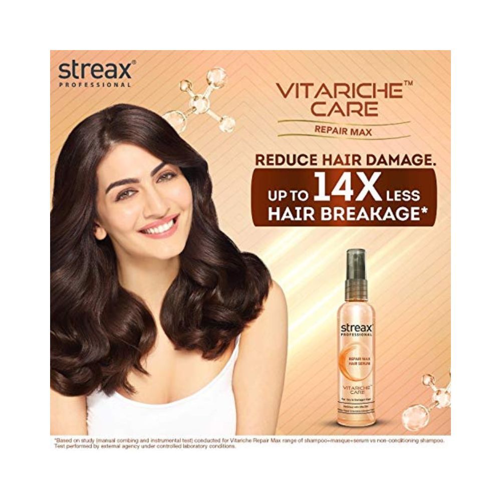 Streax Professional Vitariche Care Repair Max Hair Serum For Men & Women
