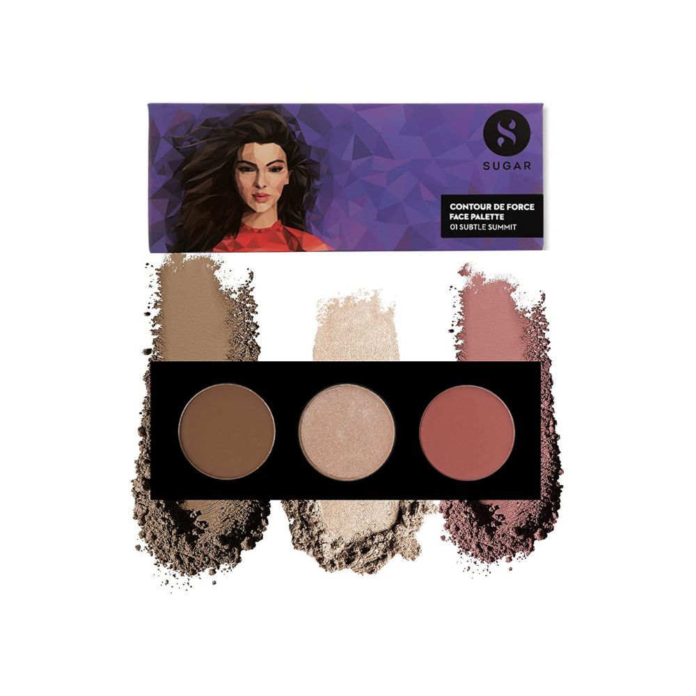 SUGAR Cosmetics - Contour De Force - Face Palette with Lightweight Blush