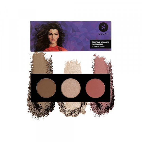 SUGAR Cosmetics - Contour De Force - Face Palette with Lightweight Blush