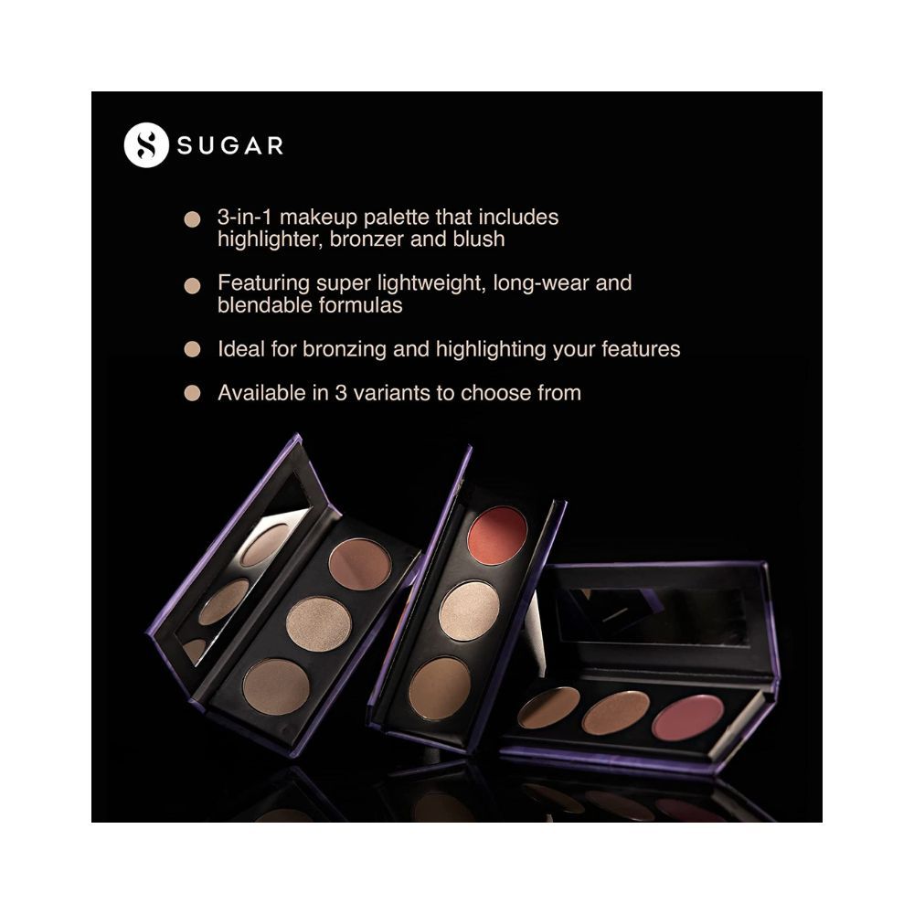 SUGAR Cosmetics - Contour De Force - Face Palette with Lightweight Blush