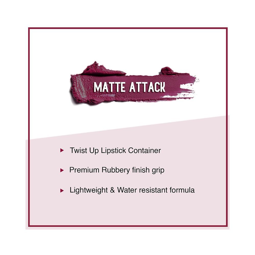 SUGAR Cosmetics - Matte Attack - Transferproof Lipstick