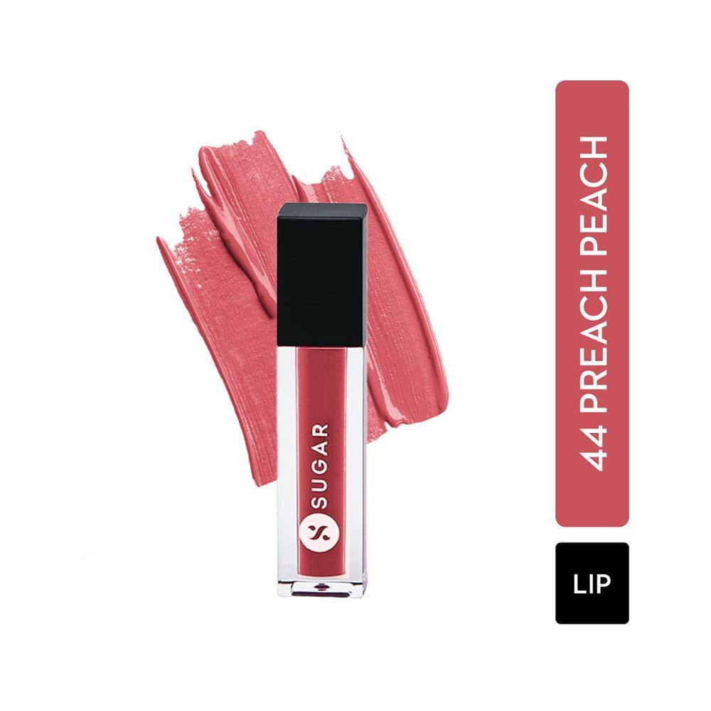 SUGAR Cosmetics - Smudge Me Not - Mini Liquid Lipstick - 44 Preach Peach - 1.1 ml - Ultra Matte