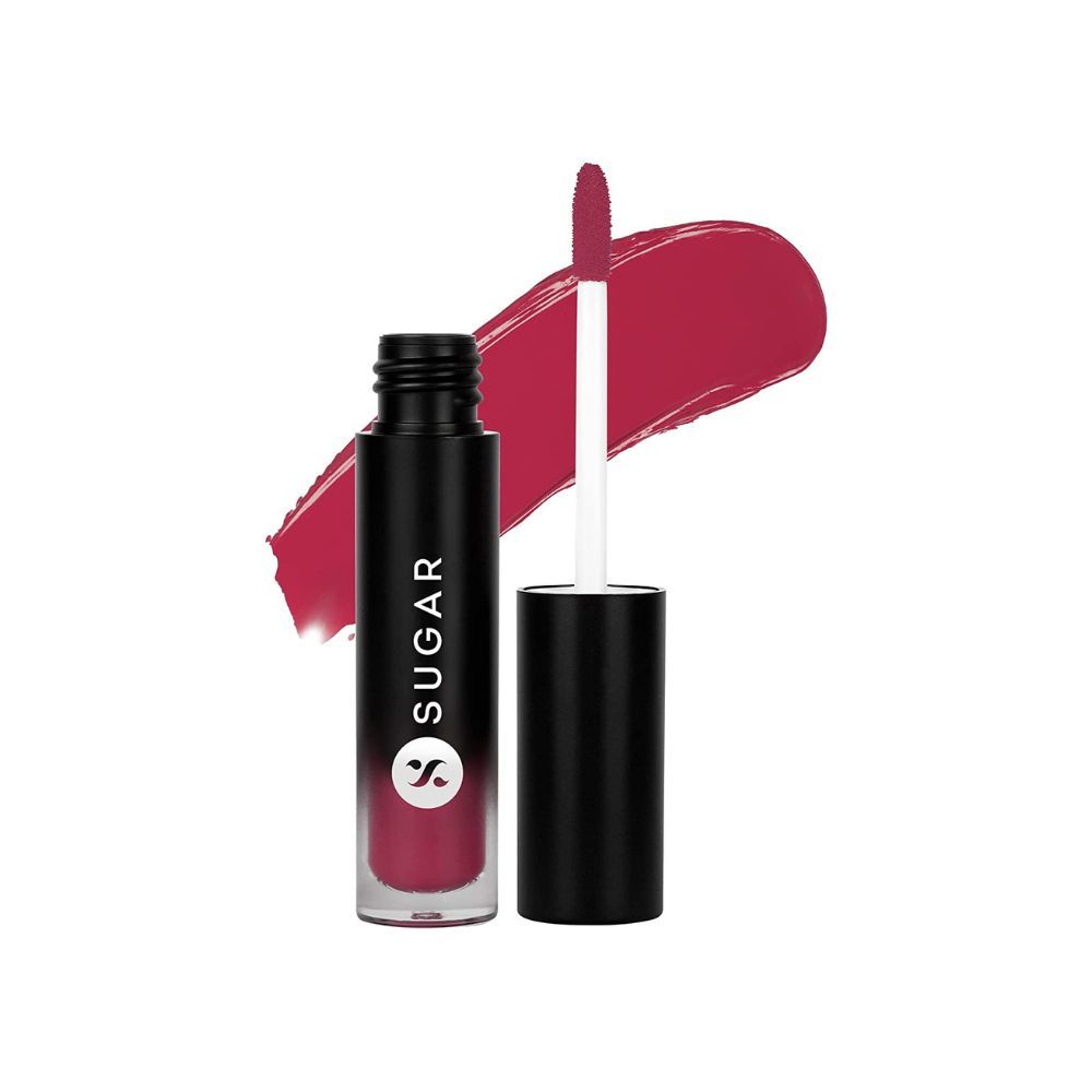 SUGAR Cosmetics Mousse Muse Maskproof Lip Cream Lipstick - 03 Red Square | Waterproof | Last More than 24 Hrs