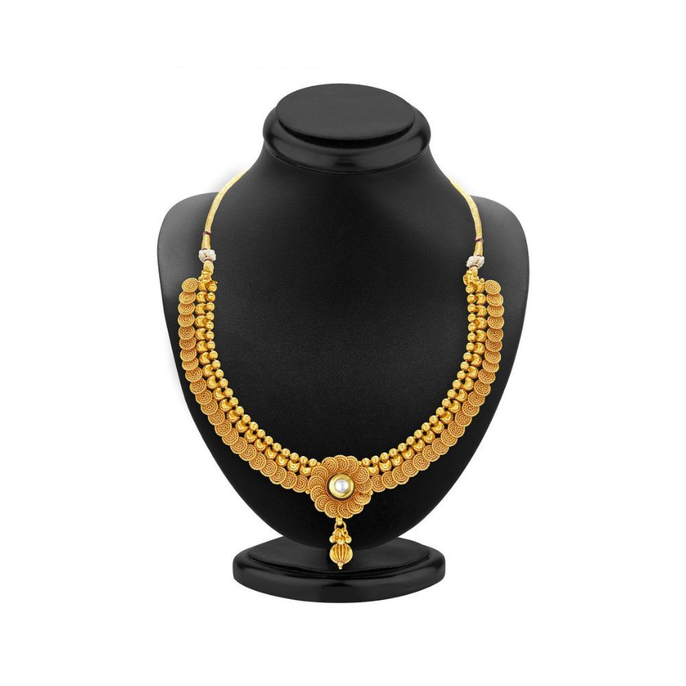 Sukkhi Eye-Catchy Jalebi Design Gold Plated Necklace Set For Women