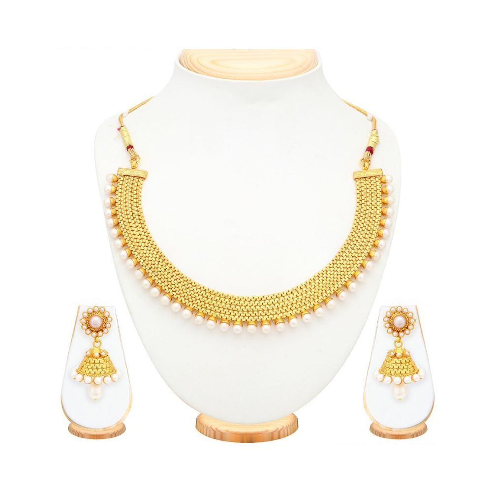 Sukkhi Modish Gold Plated Necklace Set for Women