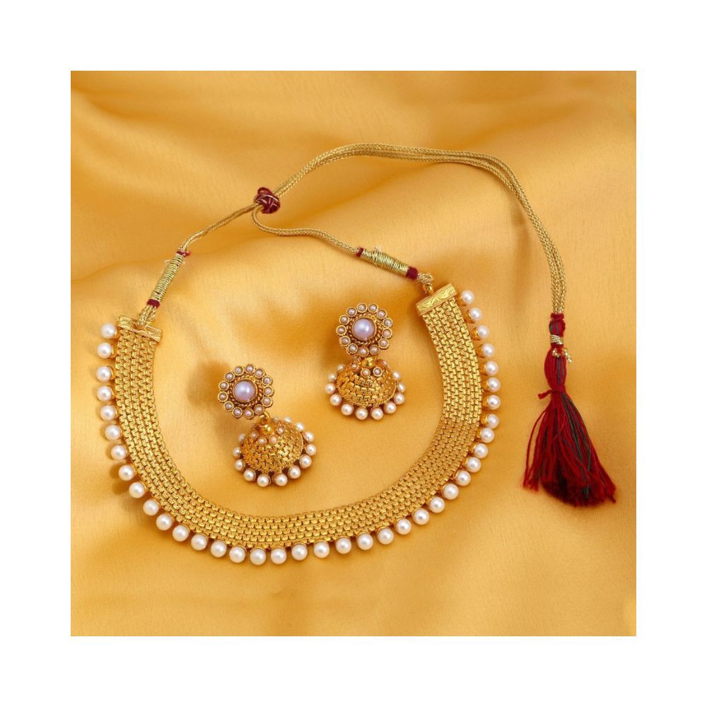 Sukkhi Modish Gold Plated Necklace Set for Women