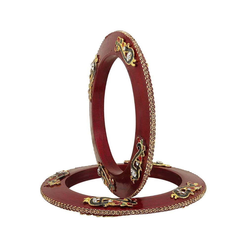 Sukriti Lac & Cubic Zirconia Kada for Women & Girls (Pack of 2 )