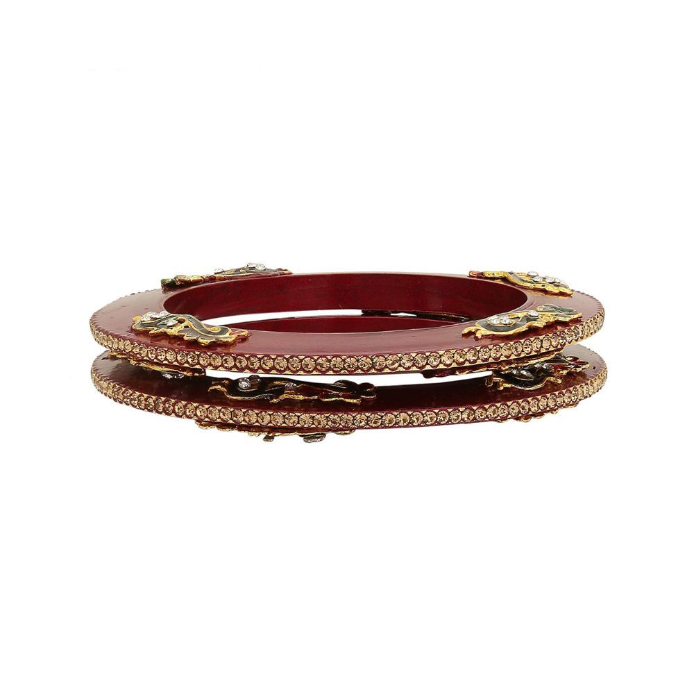 Sukriti Lac & Cubic Zirconia Kada for Women & Girls (Pack of 2 )
