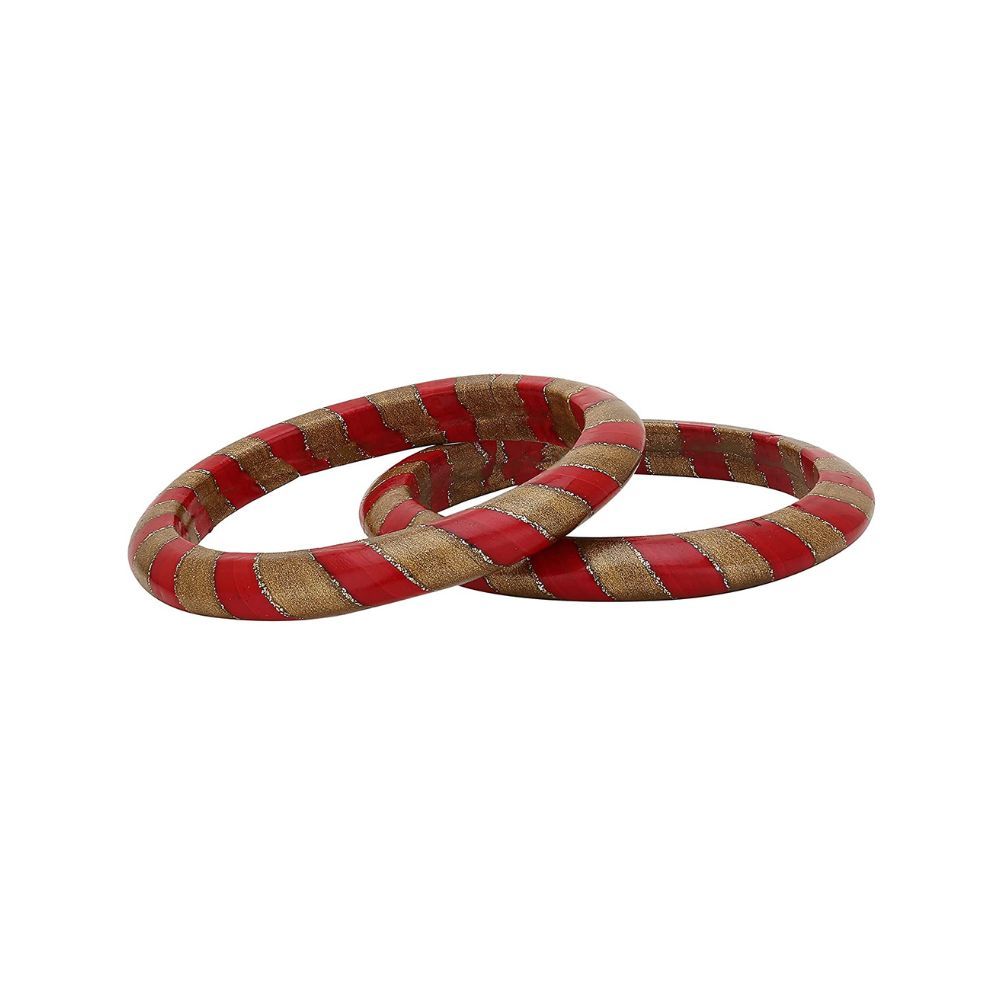 Sukriti Rajasthani Traditional, Ethnic Handmade Lac Bangles Jewellery for Women - Set of 2