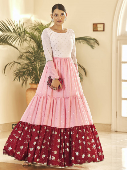 Baby Pink Anarkali Dress Online | Buy Anarkali Dress