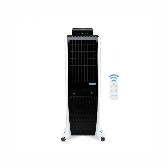 Symphony Diet 3D 30i Portable Tower Air Cooler For Home with 3 Side Honeycomb Pads i Pure Technology and Low Power Consumption 30L