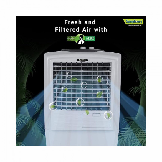 Symphony HiFlo 27 Personal Air Cooler For Home with Powerful Blower