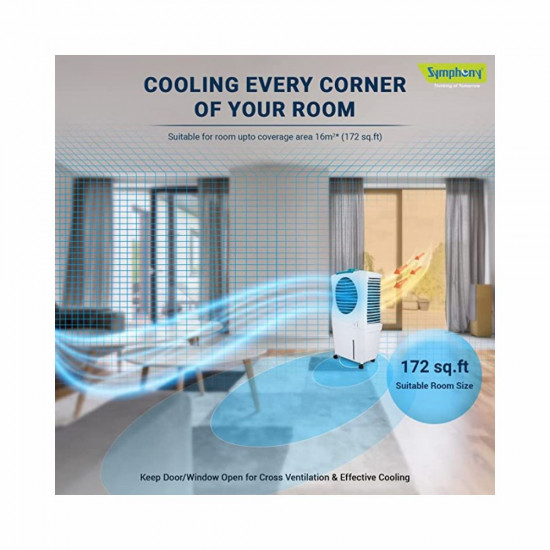 Symphony Ice Cube 27 Personal Air Cooler For Home with Powerful Fan