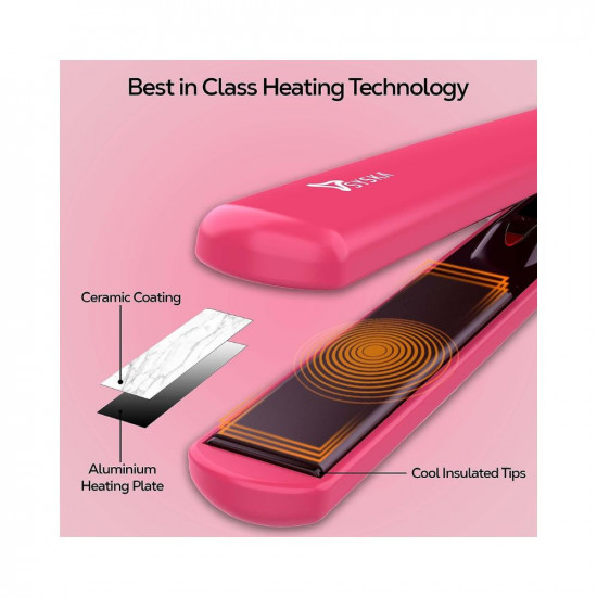 Syska Hair Straightener for Women, Ceramic Coated Plates,60 seconds Rapid Heating function