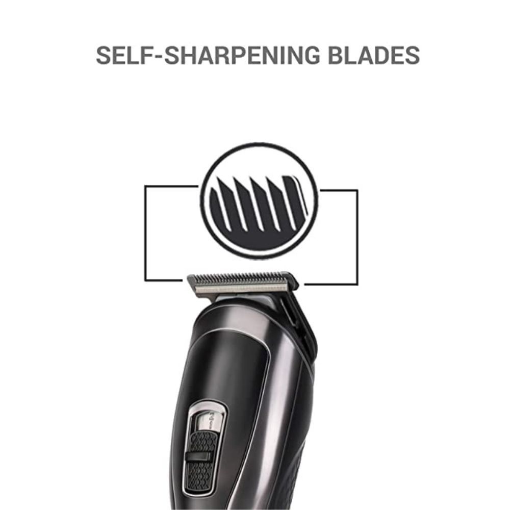 SYSKA HT3333K Corded & Cordless Stainless Steel Blade Grooming Trimmer(Black)