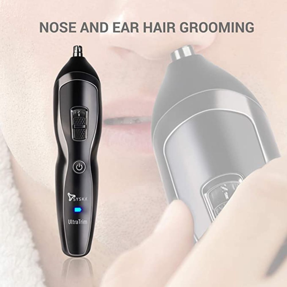 SYSKA HT3333K Corded & Cordless Stainless Steel Blade Grooming Trimmer(Black)