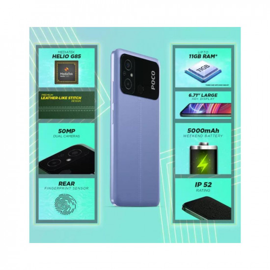 Tarun Mobiles POCO C55 (Cool Blue, 64 GB) (4 GB RAM)