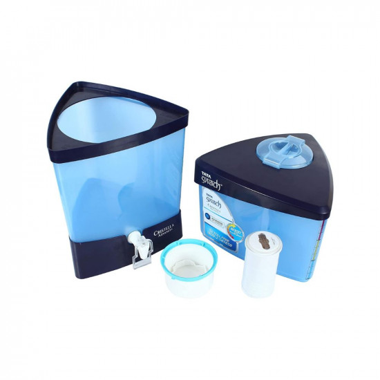 TATA Swach Cristella Advance+ Gravity Water Purifier, 18L (9+9), Blue