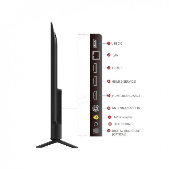 TCL 138 7 cm 55 inches Bezel Less Series 4K Ultra HD Smart LED Google TV 55P635 Black