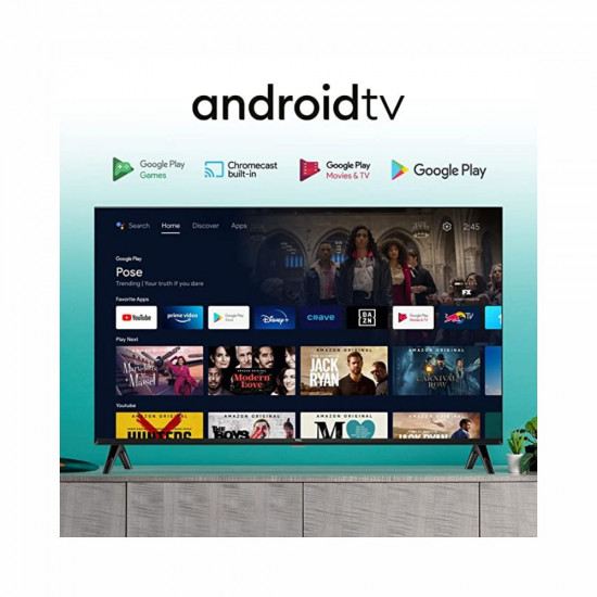 TCL 80 04 cm 32 inches Bezel Less S Series HD Ready Smart Android LED TV 32S5400A Black