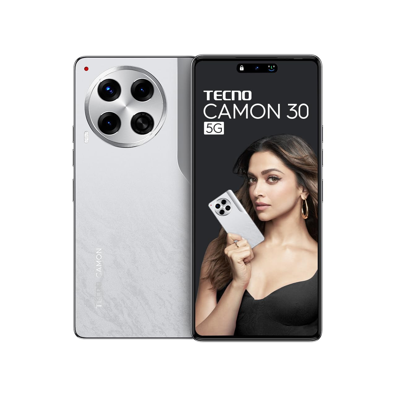 Tecno CAMON 30 5G Uyuni Salt White 12GB512GB  100MP OIS Camera  50MP Auto Focus Selfie  678 LTPS AMOLED Display  MediaTek Dimensity 7020  5000mAh Battery  70W Charger
