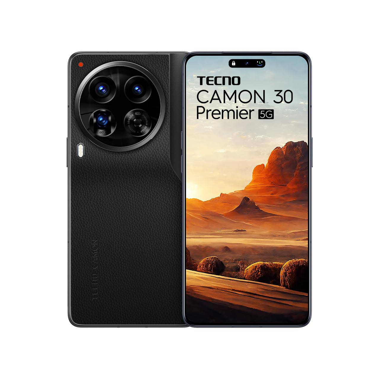 Tecno CAMON 30 Premier 5G Lava Black 12GB512GB  50 MP Camera  677 LTPO AMOLED Display  MediaTek Dimensity 8200  5000mAh Battary  70W Charger PolarAce Image Processor