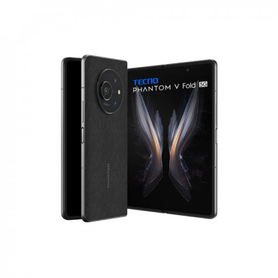 TECNO Phantom V Fold 5G Black (12GB RAM,256GB Storage) | The First Full Size Fold | LTPO AMOLED Display | 4nm D9000+ Fast Processor
