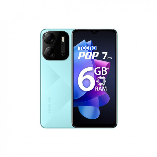 Tecno POP 7 Pro (Uyuni Blue, 3GB RAM,64GB Storage)