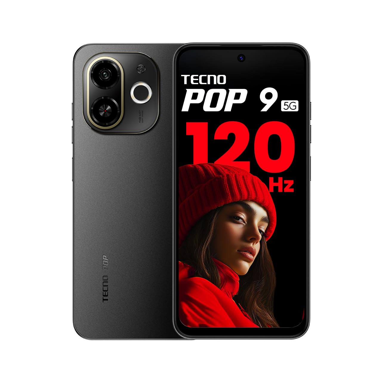 Tecno POP 9 5G Midnight Shadow 4GB64GB  Advanced AI Features  108MP Ultra Clear AI Camera  D6300 Powerful Processor  5 Year Lag Free Fluency  5000 mAh Battery  in Built Infrared and NFC