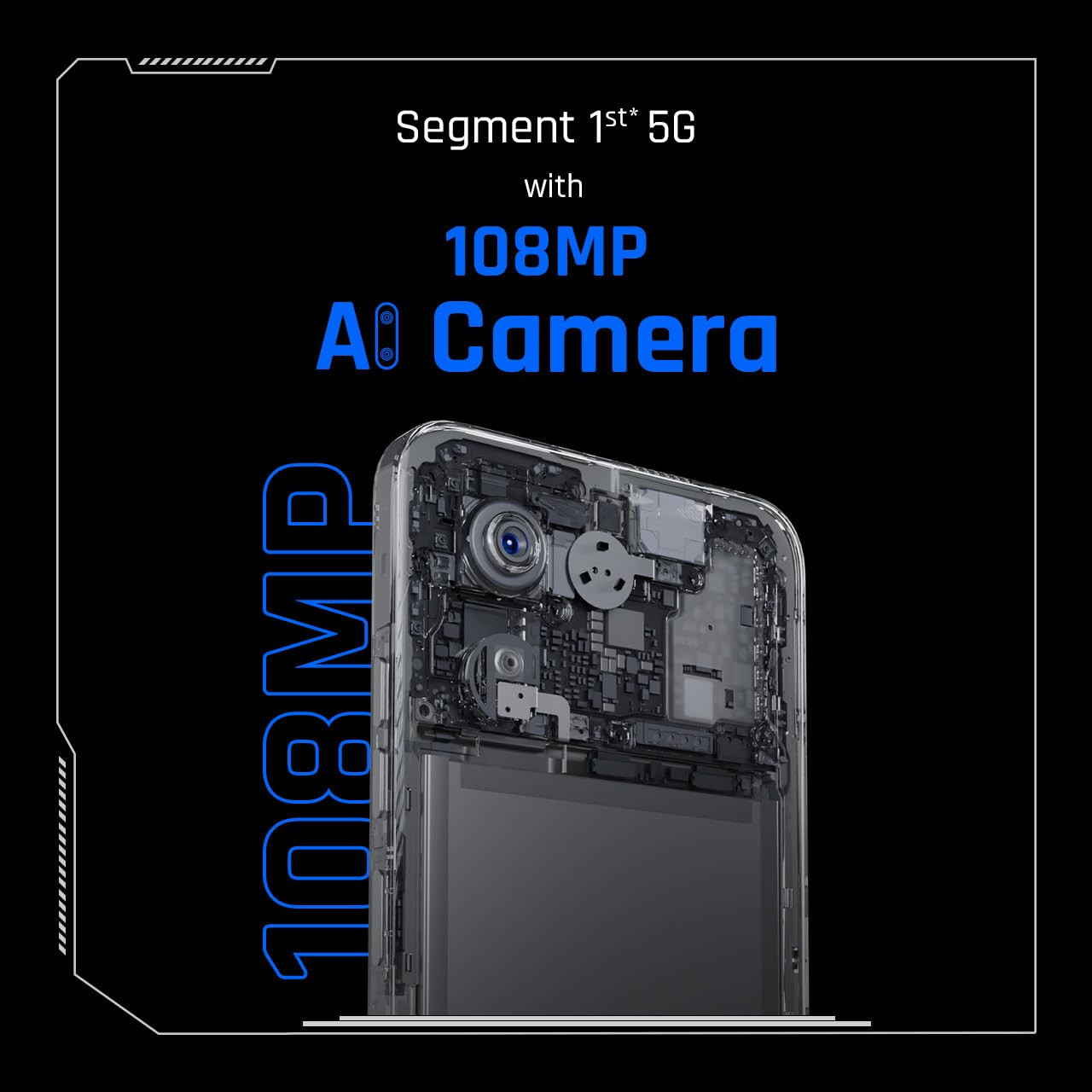 Tecno POVA 6 NEO 5G Azure Sky 6GB128GB  Advanced AI Features  108MP Ultra Clear AI Camera  D6300 Powerful Processor  5 Year Lag Free Fluency  5000 mAh Battery  in Built Infrared and NFC