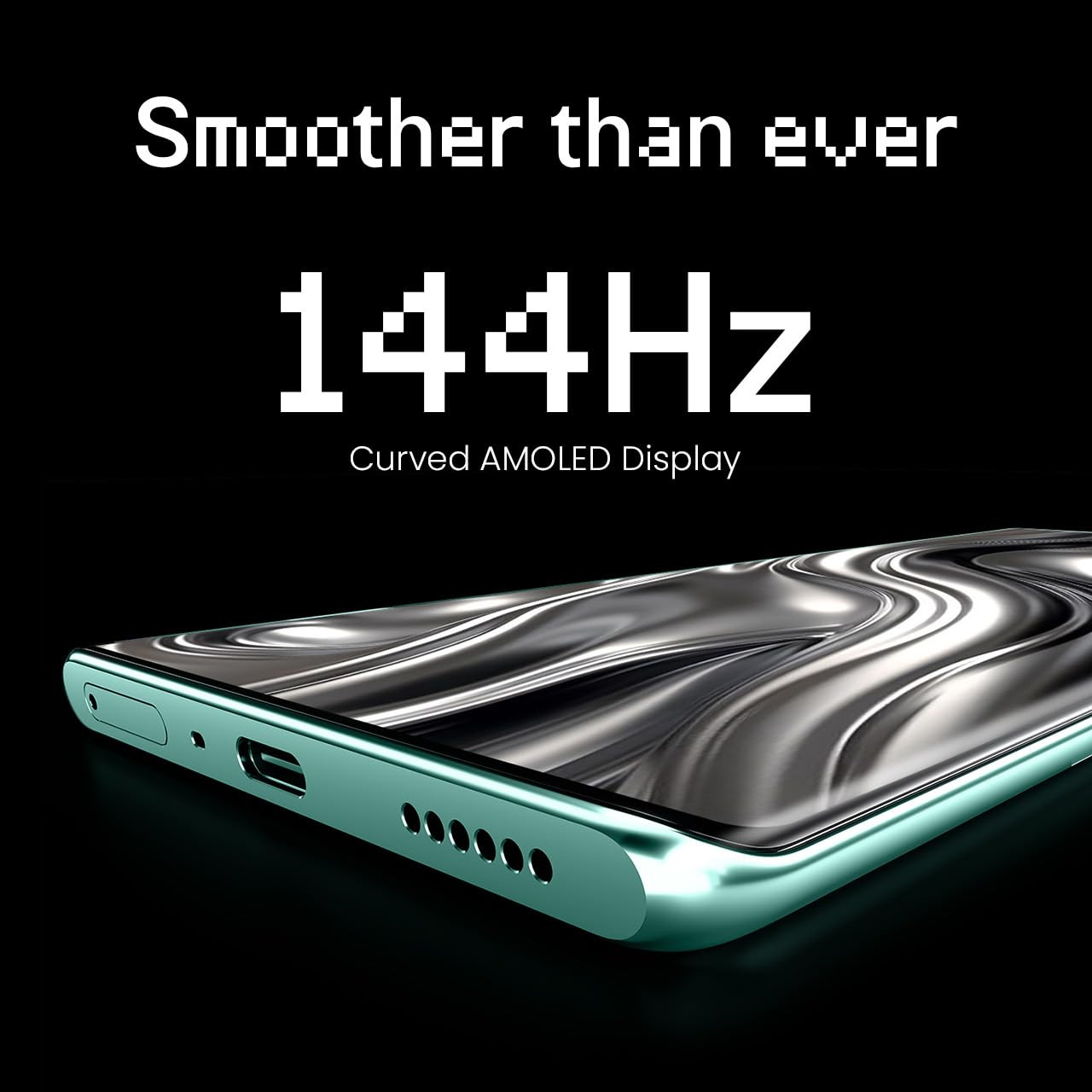 TECNO POVA Curve 5G Neon Cyan 8GB128GB  144Hz Curve AMOLED  Slimmest 745mm Curve with 5500mAh Battery  Segments 1st AI with Indian Languages Best AI Call Assistant  64MP IMX682 Rear Camera