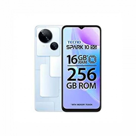 Tecno Spark 10 5G (Meta White, 8GB RAM,256GB Storage)