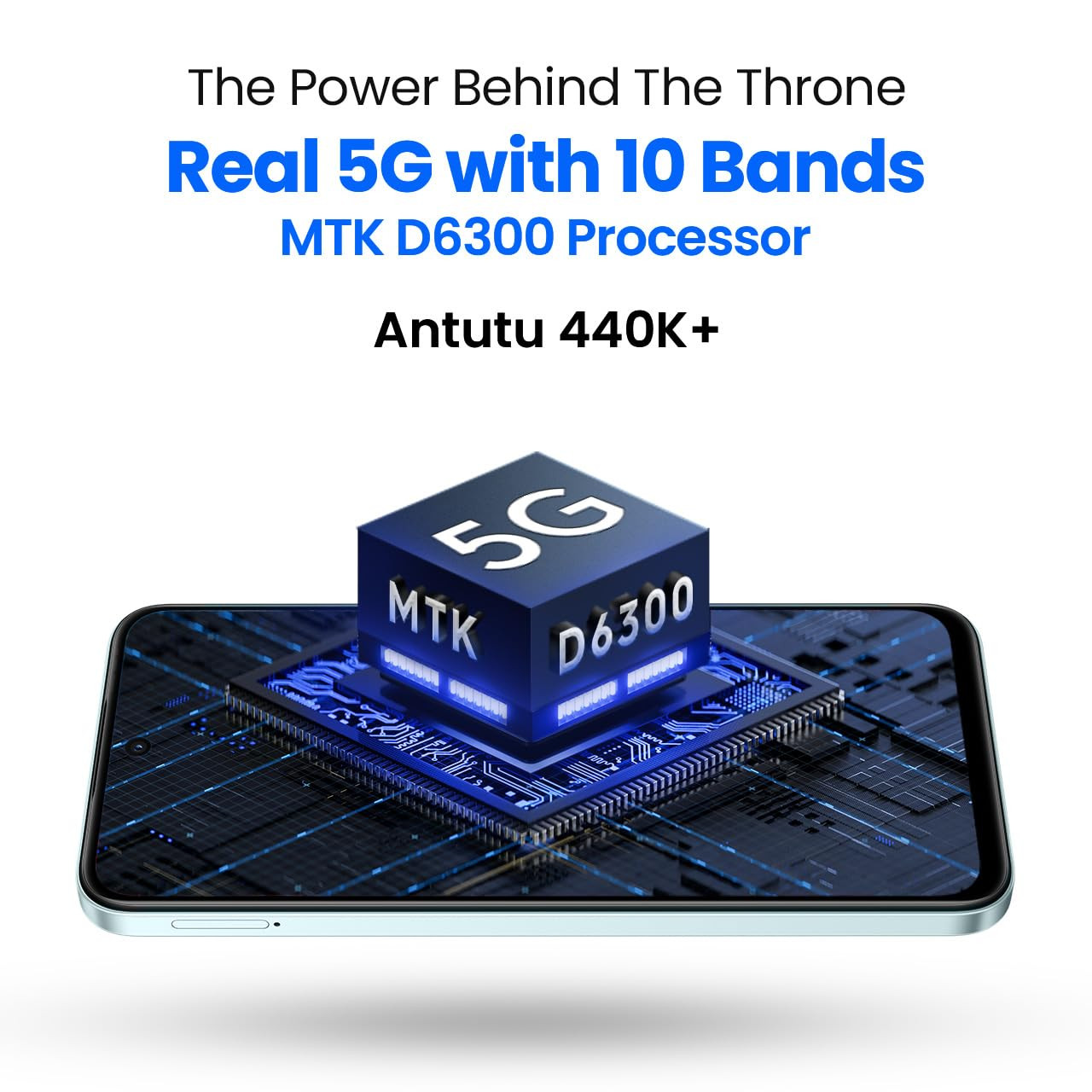 Tecno Spark 30C 5G Azure Sky 4GB128GB  D6300 5G Processor  5000 mAh Battery  NFC IR Remote  Dolby Atmos