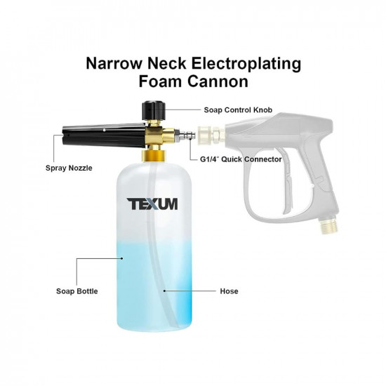 Texum TX-25D Portable high Pressure Car Washer Machine for Washing car, Bike, Vehicle, 135 Bar Max Pressure and 2000 watt Motor Power. (Updated Model)