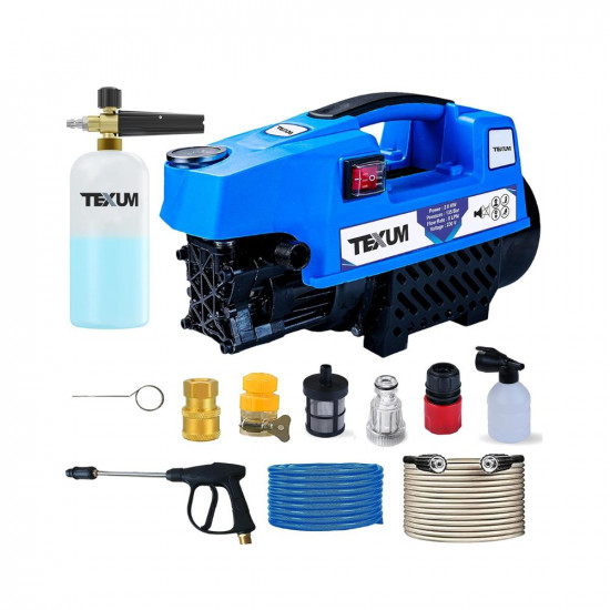 Texum TX-25D Portable high Pressure Car Washer Machine for Washing car, Bike, Vehicle, 135 Bar Max Pressure and 2000 watt Motor Power. (Updated Model)