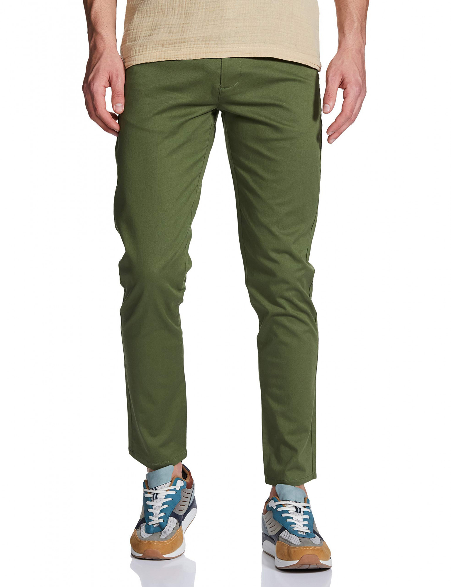 Buy The Indian Garage Co Men Grey Slim Fit Cargo Trousers - Trousers for  Men 698217 | Myntra