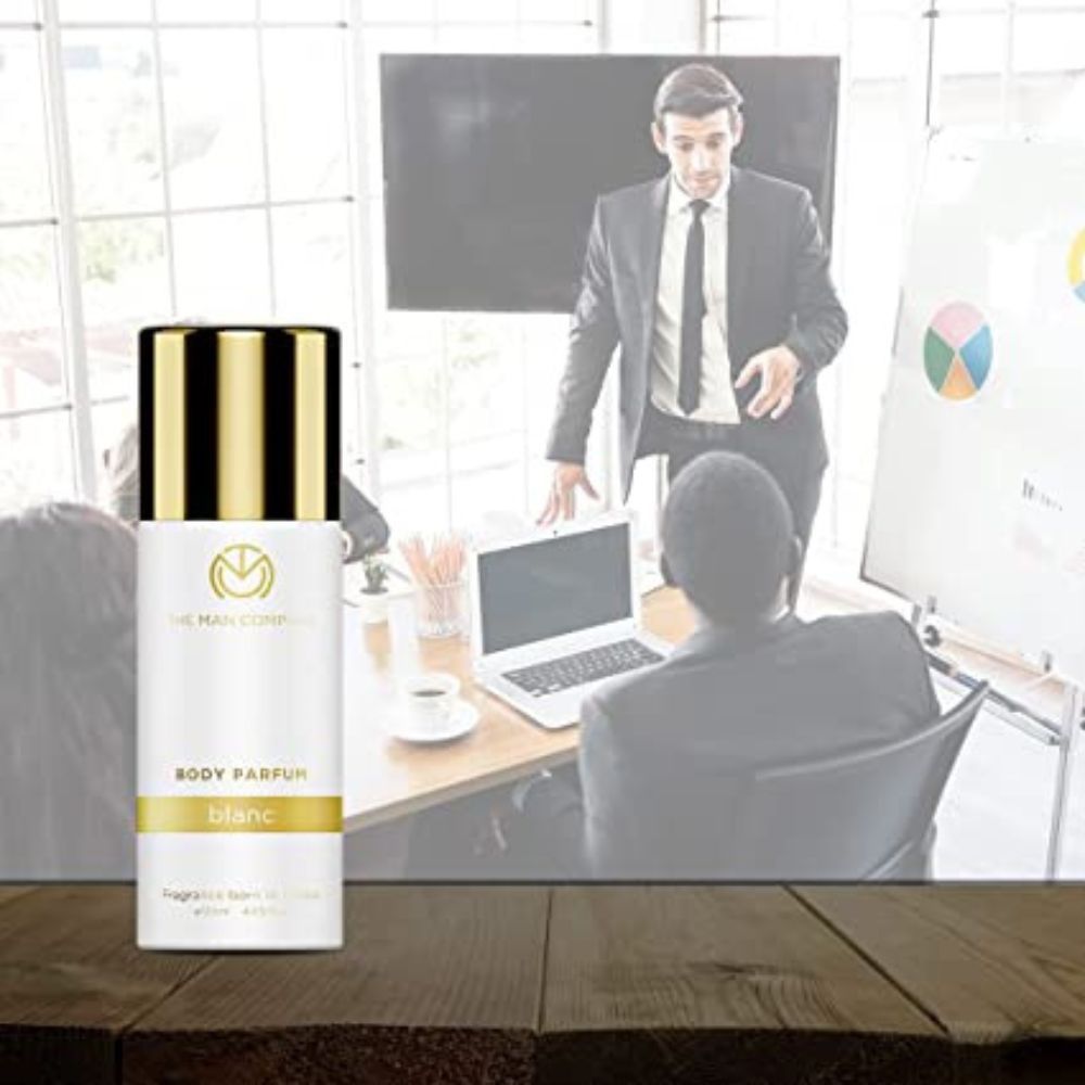 The Man Company Blanc Perfume for Men - 120ml | Premium Luxury Long Lasting Fragrance Spray | Gift for him