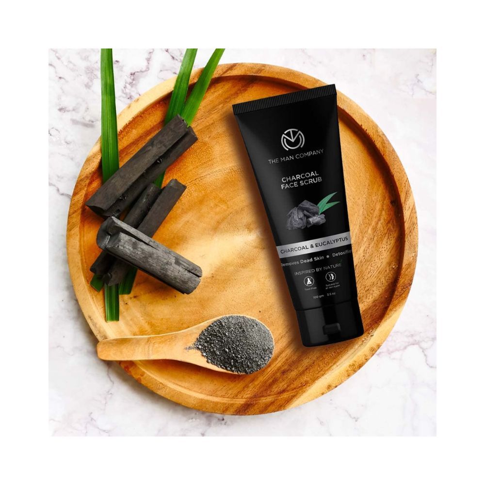 The Man Company Charcoal Tan Removal Face Scrub for Glowing Skin