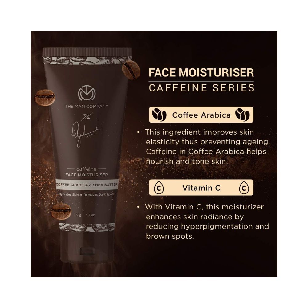 The Man Company Coffee Face Moisturiser with Coffee Arabica & Shea Butter