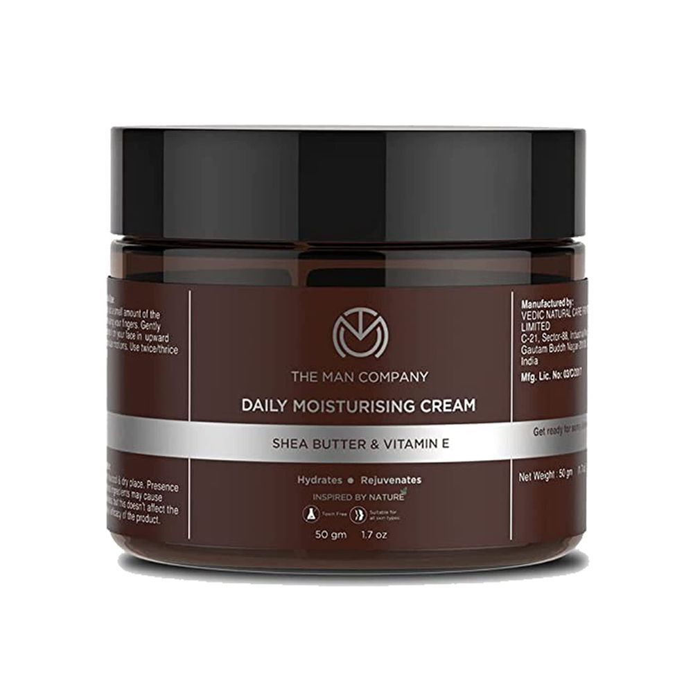 The Man Company Daily Moisturising Cream With Shea Butter & Vitamin E for Moisturizing & Hydrating