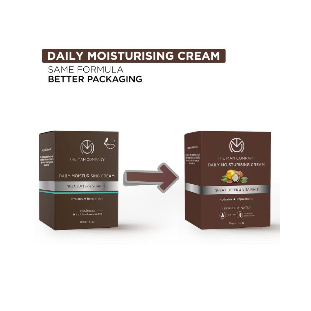 The Man Company Daily Moisturising Cream With Shea Butter & Vitamin E for Moisturizing & Hydrating