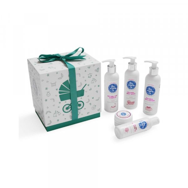 The Moms Co Baby Complete Care with Ribbon Gift Box Includes Natural Baby Shampoo
