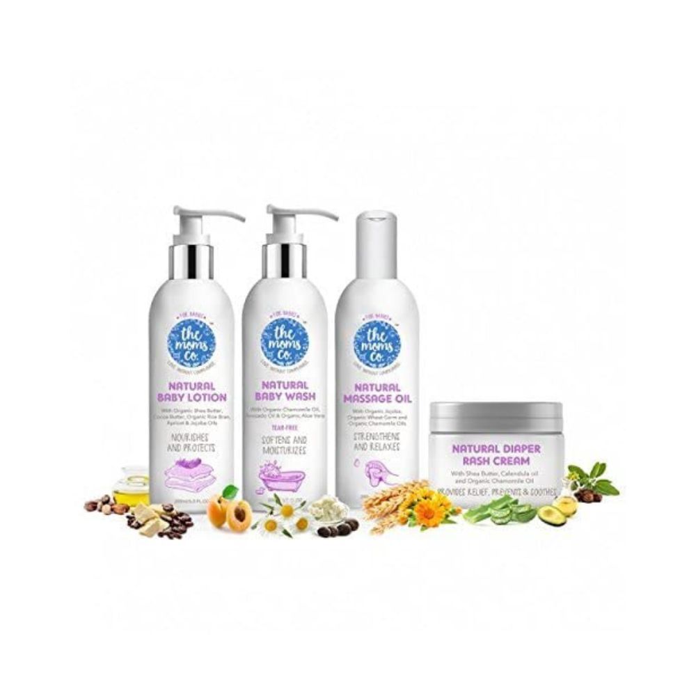 The Moms Co. Baby Gift Set for New born | Baby Kit with Baby Bath Set