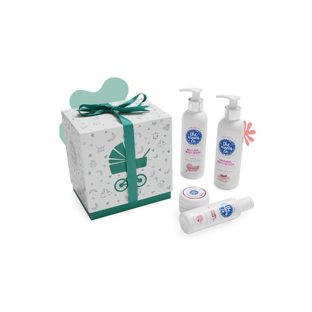 The Moms Co. Baby Gift Set for New born | Baby Kit with Baby Bath Set