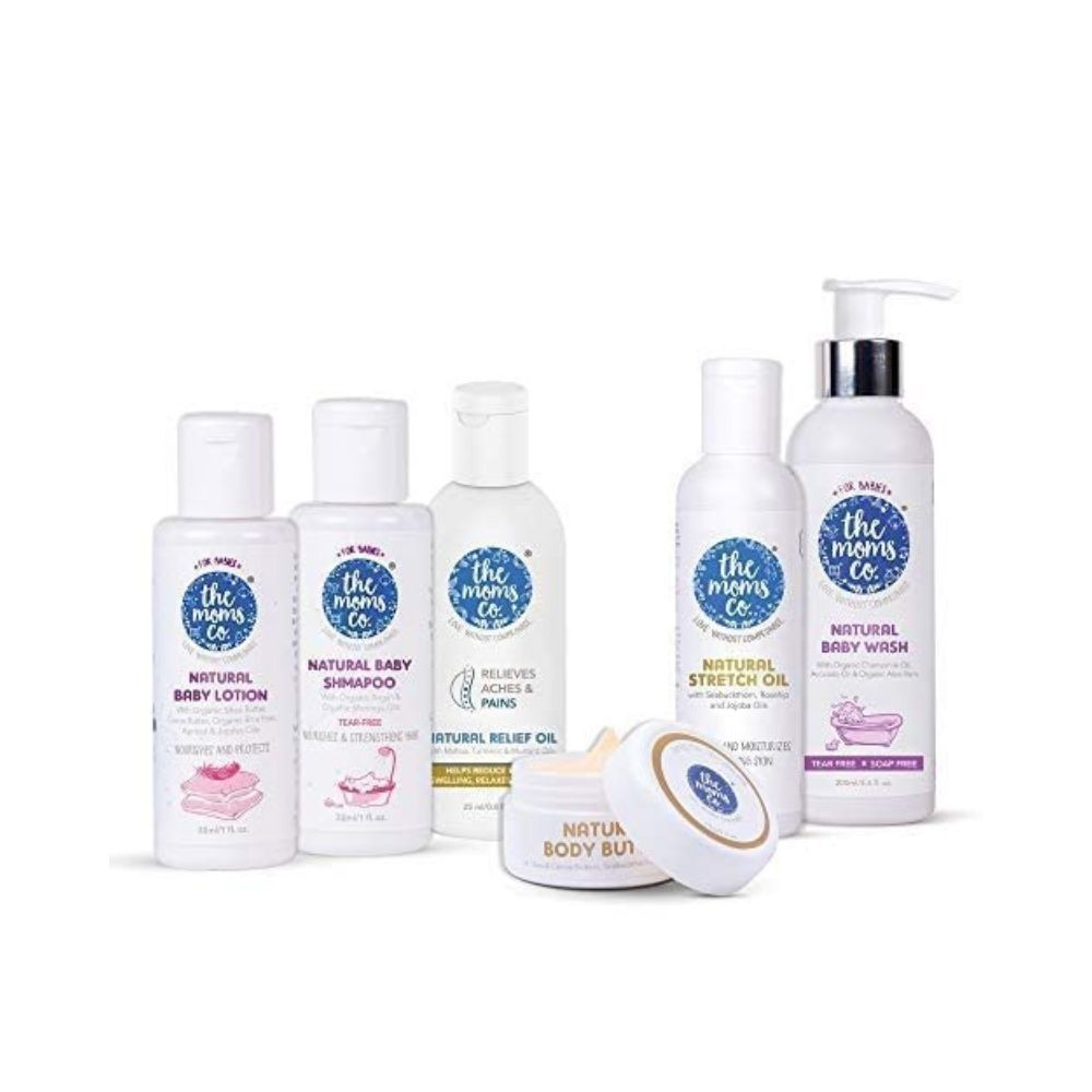 The Moms Co Mom and Baby starter kit for Complete Skincare of Mom and Baby .