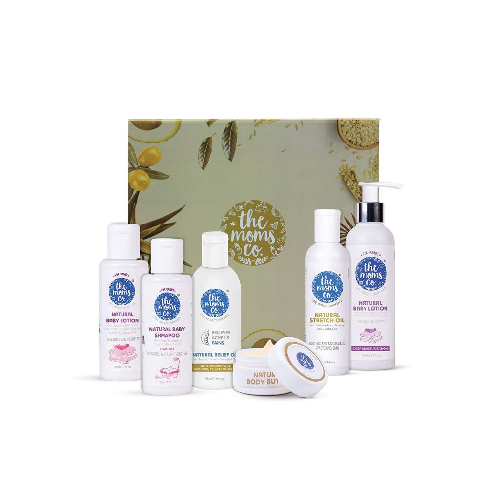 The Moms Co Mom and Baby starter kit for Complete Skincare of Mom and Baby .