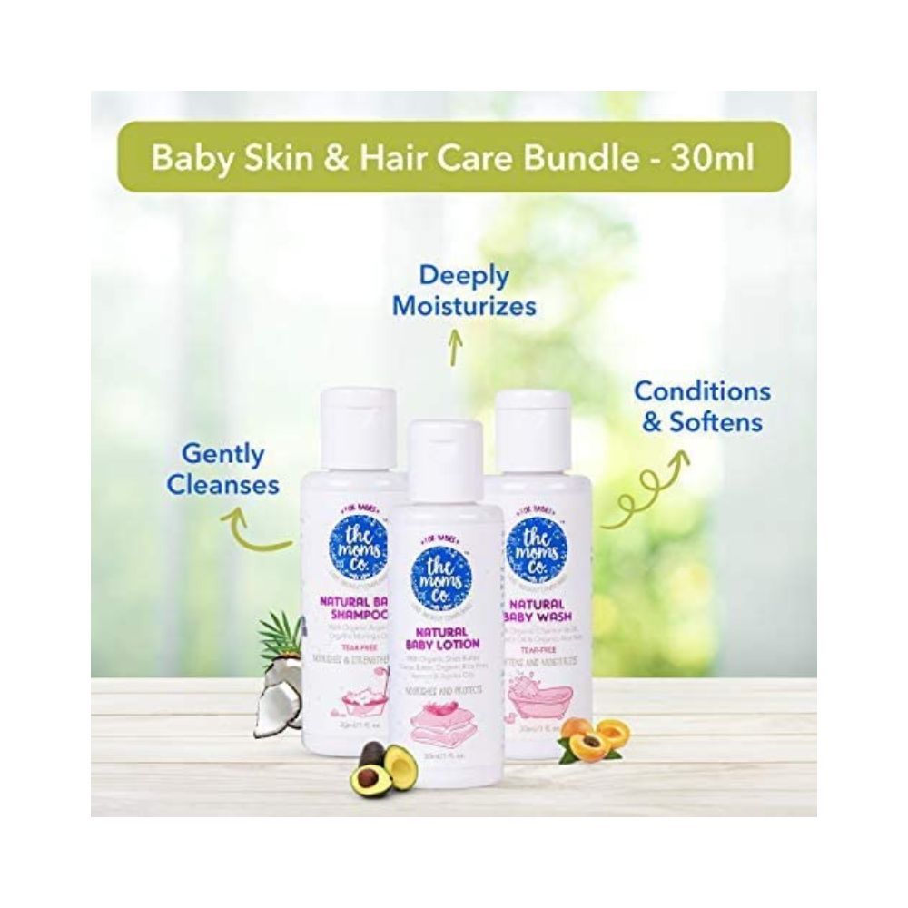 The Moms Co. Travel Kit for Baby|With Shampoo (30 ml)