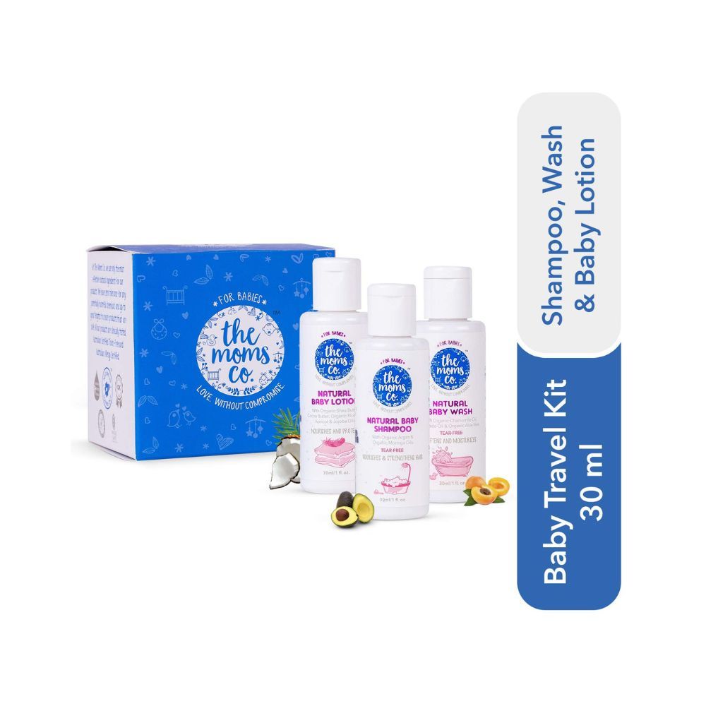 The Moms Co. Travel Kit for Baby|With Shampoo (30 ml)