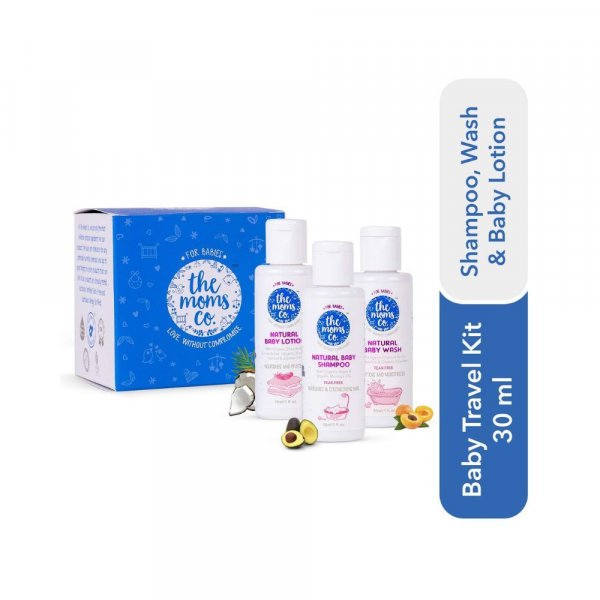The Moms Co. Travel Kit for Baby|With Shampoo (30 ml)