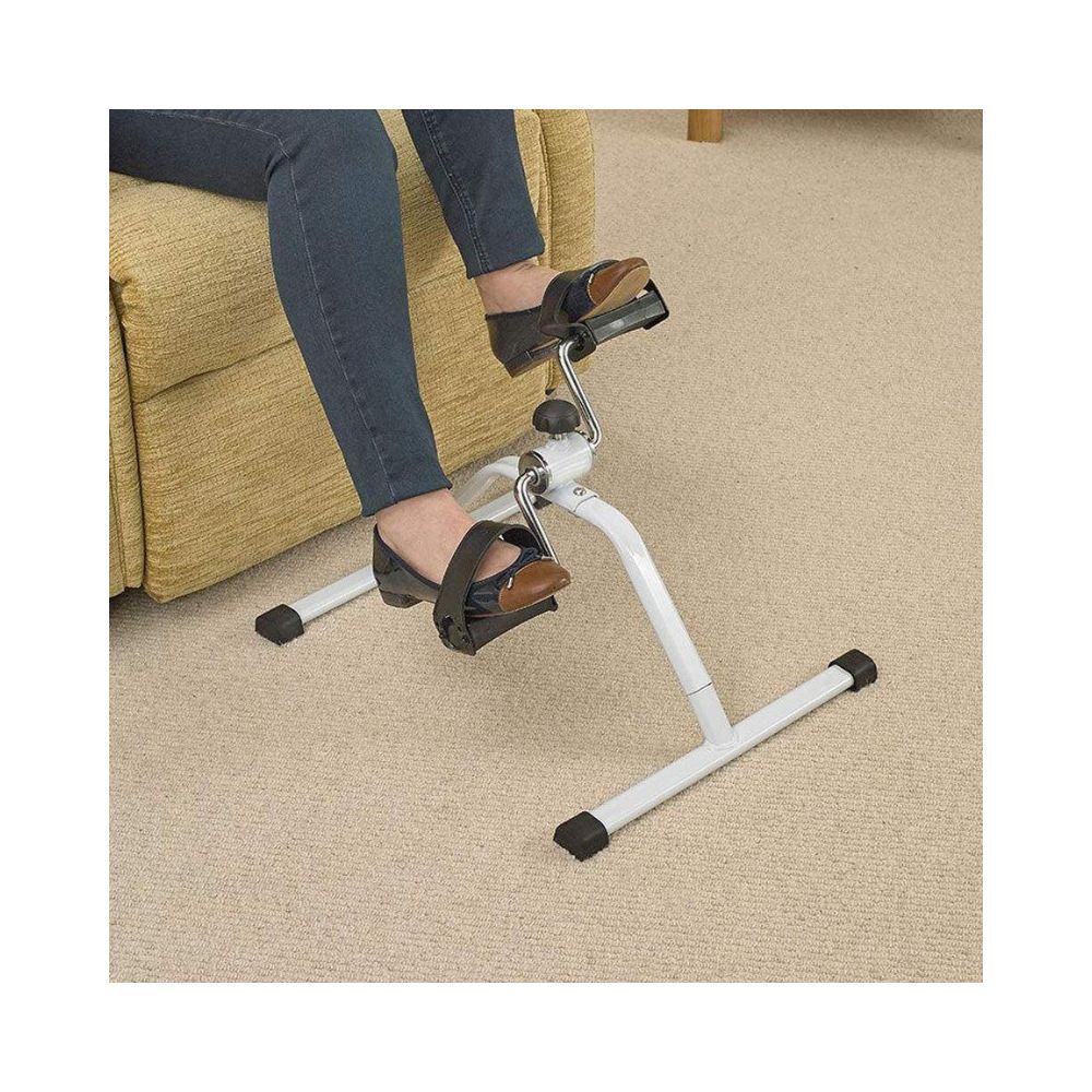 Tima Pedal Exerciser Portable Mini Bike, Non Skid Cycle Aid with Adjustable Footstraps Resistance Ab Care King Toner